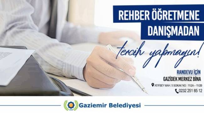 Gaziemir Belediyesi’nden üniversite adaylarına tercih desteği