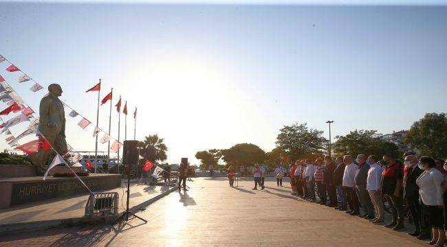 Atatürk’ün Karşıyaka’ya gelişi coşkuyla kutlandı