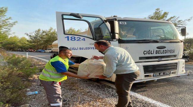 Başkan Gümrükçü Marmaris Yangın Bölgesinde 