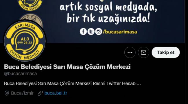 Sarı Masa Çözüm Merkezi sosyal medyada