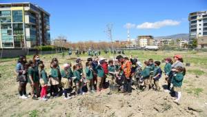 Bornova fidan dikimleriyle yeşilleniyor