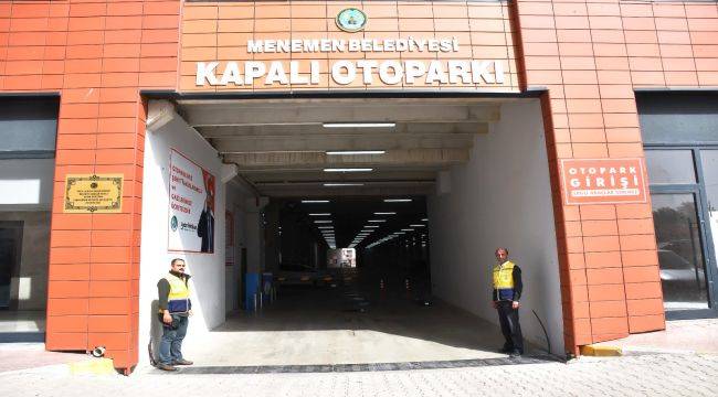 Menemen'e koca bir otopark