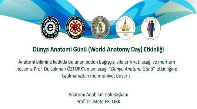 “Dünya Anatomi Günü” kutlanacak