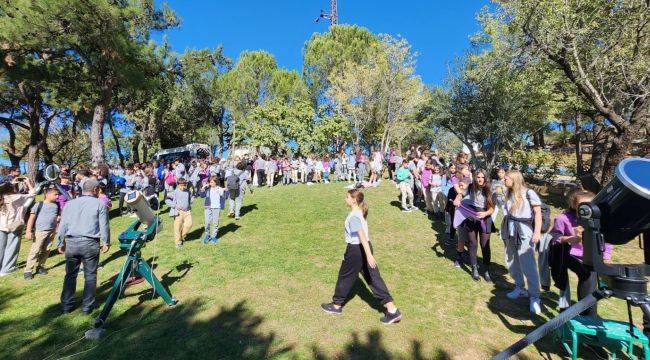 Gökyüzü tutkunları ‘Parçalı Güneş Tutulması’nı EÜ Gözlemevinden izledi