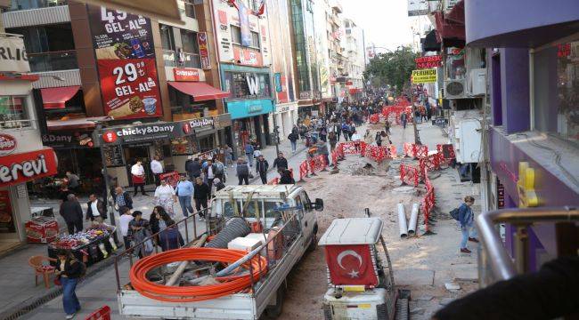 Çarşı yenileme çalışmaları başladı