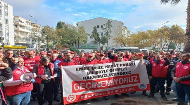 Karşıyaka Belediyesi emekçileri eylem yaptı