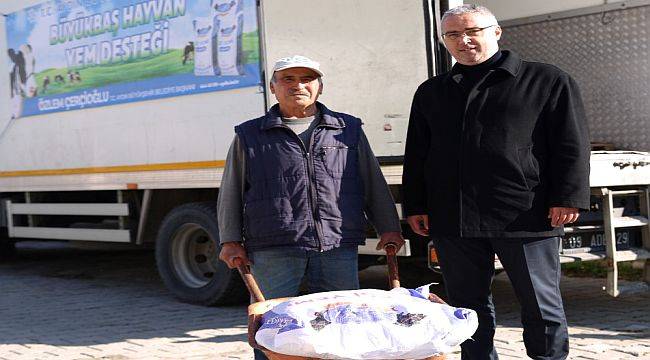 Aydın Büyükşehir Belediyesi’nden Küçük Aile İşletmelerine Yem Desteği 