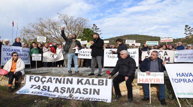 Foça'da Taş Ocağı İstemiyoruz