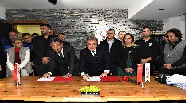 Bornova Belediyesi’nde tüm çalışanları sevindiren sözleşme