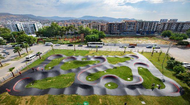 Karşıyaka’da heyecanın adresi PumpTrack Bisiklet Parkuru oldu