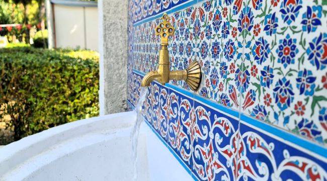 Kültürpark’ın tarihi çeşmesi 94’üncü İEF’ye hazır